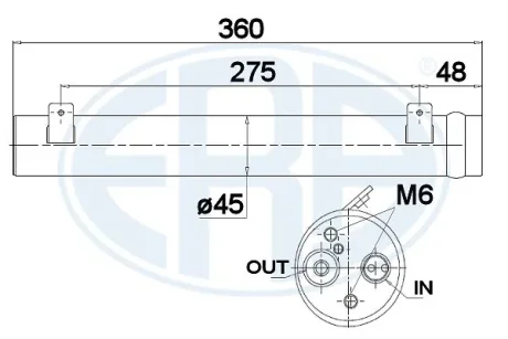 Осушувач кондицiонера ERA 668030