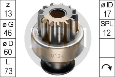 Бендикс стартера ERA ZN0134