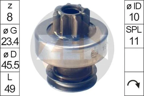 Бендикс стартера ERA ZN1674