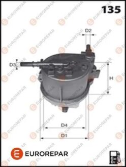 FORD фільтр топл.Focus, C-Max 1.6 TDCi EUROREPAR 1609692180