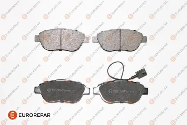 Гальмівні колодки пер. Fiat Doblo 01-/Opel Combo 1.3-2.0 CDTI 12- (136.8x57.4x18.4)(з 1 датчиком) EUROREPAR 1617256480 (фото 1)