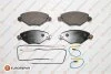 Гальмівні колодки пер. Citroen C5 01- (Bosch) EUROREPAR 1617257180 (фото 1)