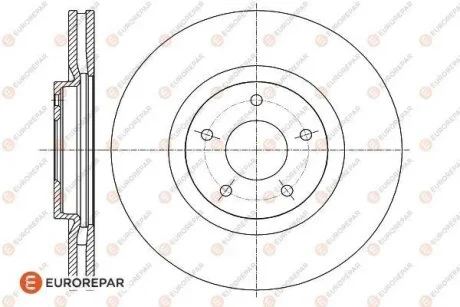 NISSAN диск гальмівний передн.Qashqai,Renault Koleos EUROREPAR 1622812980
