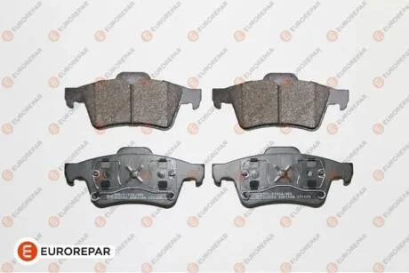 FORD гальмівні колодки диск. задн. Focus II, Mazda 3, Vectra C, Citroen C5 III 08-, Peugeot, Renault EUROREPAR 1623061480