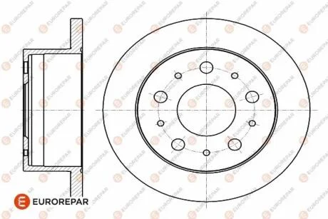 Диск гальмівний задній 2) Jumper3-Boxer3 DIAM 280 EP 16 PSA Eurorepar EUROREPAR 1642766780