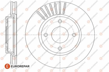 NISSAN диск гальмівний передн.Tiida EUROREPAR 1642778380