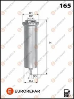 BMW фільтр паливний диз.E87 1-serie, E60/E61 5-serie, E65/E66 7-serie, X3 EUROREPAR 1643624680