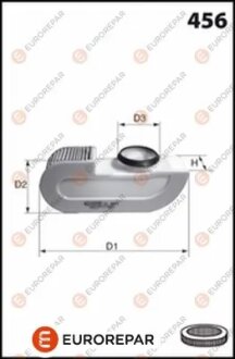 DB фільтр повітряний W205 2.1d 14- EUROREPAR 1667446980