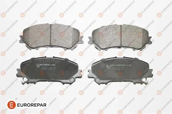 Колодки гальмівні дискові, комплект EUROREPAR 1667814380 (фото 1)