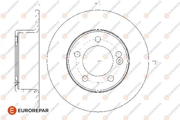 RENAULT гальмівний диск задн.(к-т) Master 10- EUROREPAR 1667855080 (фото 1)