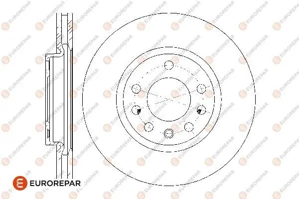 Диски тормозные (к-т 2 шт.)) EUROREPAR 1676009680 (фото 1)