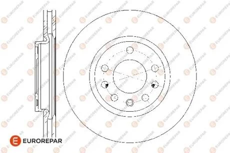 Диски тормозные (к-т 2 шт.)) EUROREPAR 1676009680