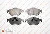 OPEL гальмівні колодки перед. Vectra C, Astra H, Zafira B FIAT Croma 05- SAAB 9-3 EUROREPAR 1681165980 (фото 1)