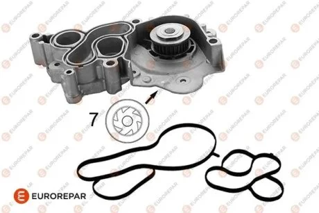 VW помпа води Polo 1.0,Skoda Fabia III,Audi A3 1,4TFSI, SEAT Ibiza 1.0TSI 11- EUROREPAR 1682098380