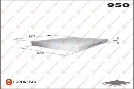 Фільтр салону вугільний EUROREPAR 1682951480