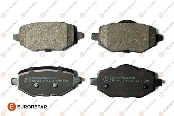 Комплект гальмівних накладок, дискове гальмо EUROREPAR 1689800380 (фото 1)