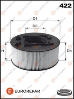 Фільтр повітряний BMW E46 1,6-2,0 (171*85) круглий циліндр EUROREPAR E147311