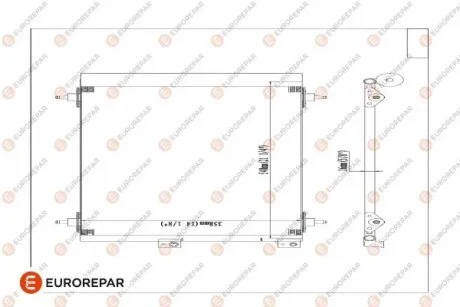 Радіатор кондиціонера Berlingo/Partner 1.6HDI 05- EUROREPAR E163366
