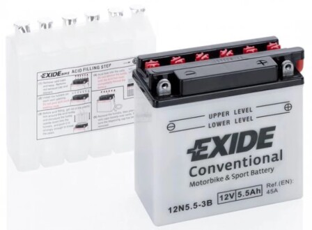 Аккумуляторна батарея мото EXIDE 12N553B