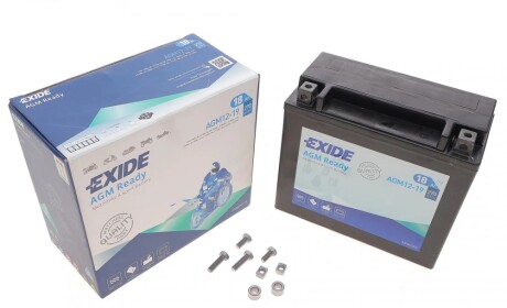 Стартерная батарея (аккумулятор) EXIDE AGM12-19