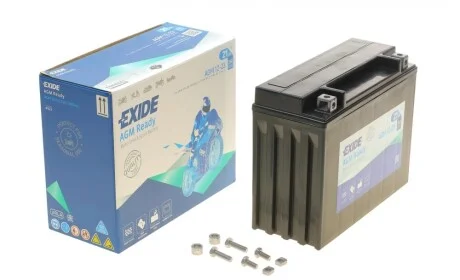 Аккумуляторная батарея 21Ah/350A (205x86x162/+R/B0) (AGM) (мото) EXIDE AGM12-23