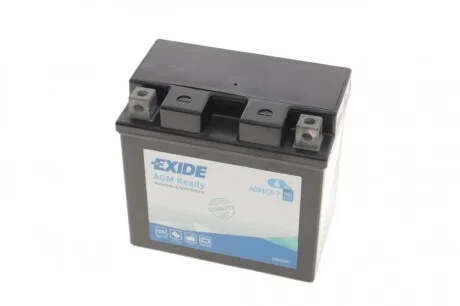 Акумуляторна батарея 6Ah/100A (113x70x105/+R/B0) (AGM) (мото) EXIDE AGM12-7