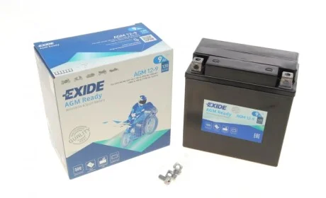 Акумулятор 9Ah 120A EXIDE AGM12-9