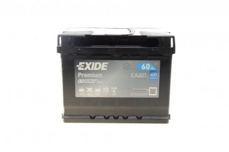 Стартерная батарея (аккумулятор) EXIDE EA601 (фото 1)