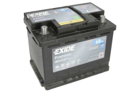 Стартерна батарея (акумулятор) EXIDE EA601