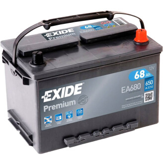 Стартерная батарея (аккумулятор) EXIDE EA680