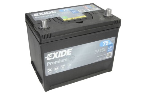 Стартерна батарея (акумулятор) EXIDE EA754