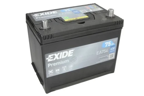 Стартерна батарея (акумулятор) EXIDE EA754