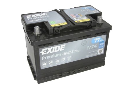 Стартерна батарея (акумулятор) EXIDE EA770