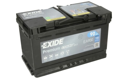 Стартерная батарея (аккумулятор) EXIDE EA900