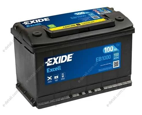 Стартерна батарея (акумулятор) EXIDE EB1000 (фото 1)