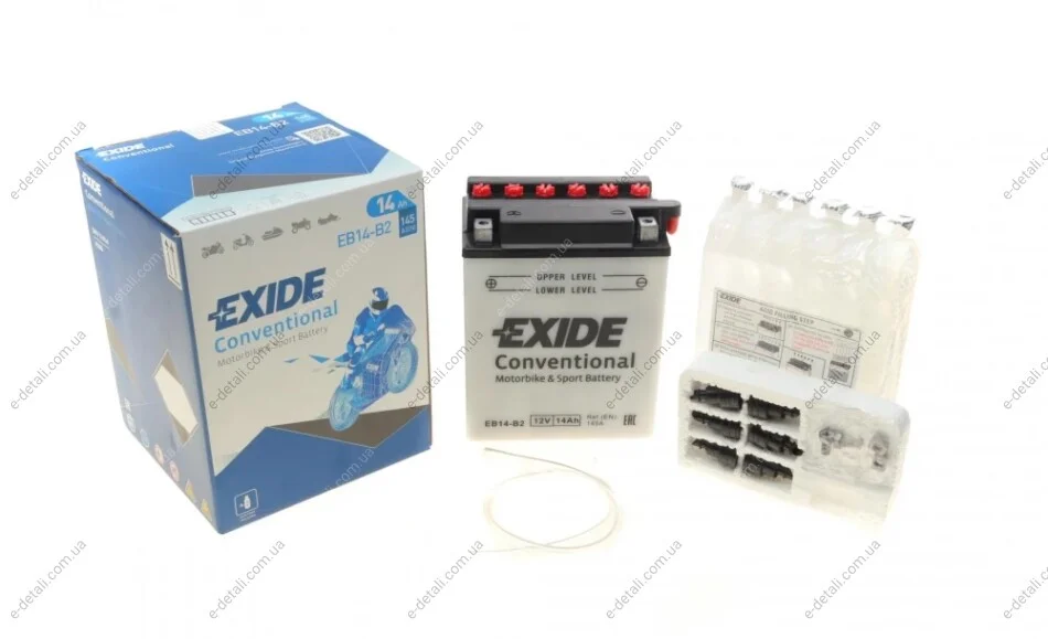 Стартерна батарея (акумулятор) EXIDE EB14-B2 (фото 1)