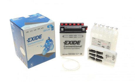 Стартерна батарея (акумулятор) EXIDE EB14-B2