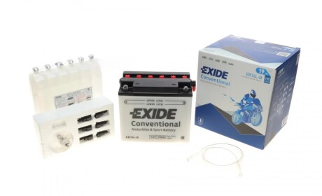 Стартерная батарея (аккумулятор) EXIDE EB16L-B (фото 1)