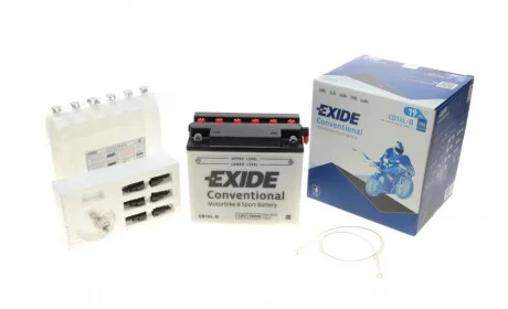 Акумулятор 19Ah-12v Exide (175х100х155) R, EN190 EXIDE EB16L-B