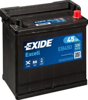 Стартерна батарея (акумулятор) EXIDE EB450