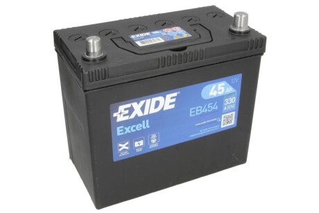 Стартерна батарея (акумулятор) EXIDE EB454