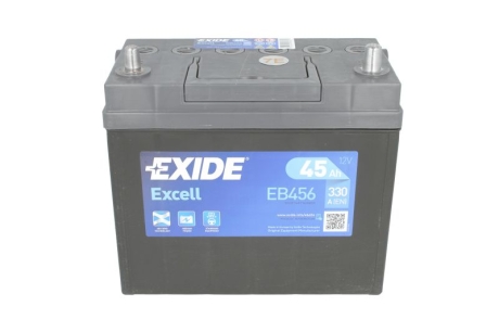 Стартерная батарея (аккумулятор) EXIDE EB456 (фото 1)