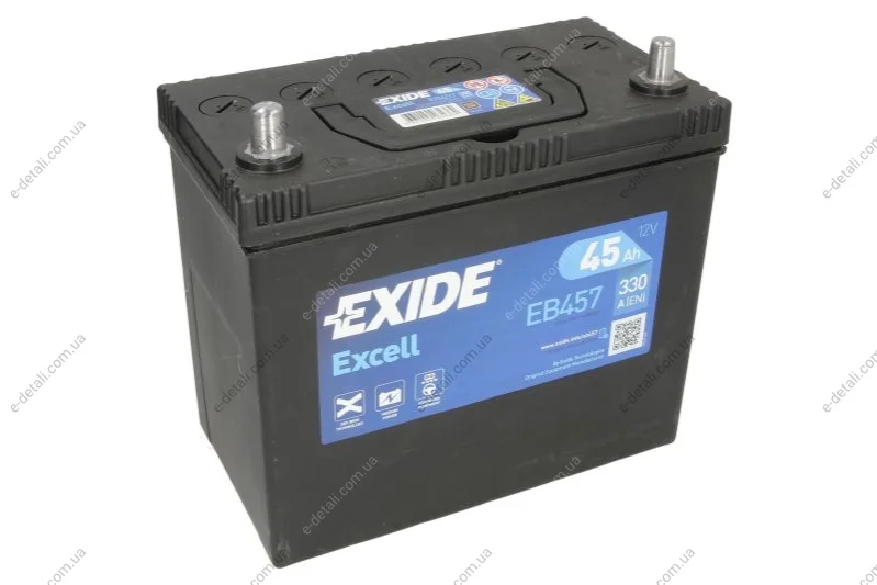Стартерна батарея (акумулятор) EXIDE EB457 (фото 1)