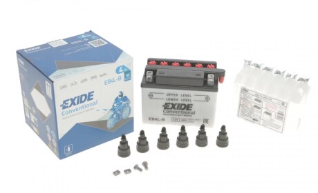 Стартерна батарея (акумулятор) EXIDE EB4L-B