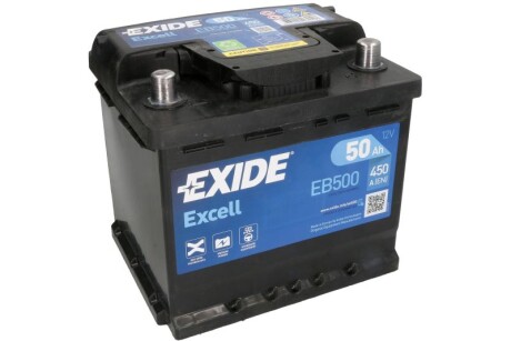 Стартерна батарея (акумулятор) EXIDE EB500