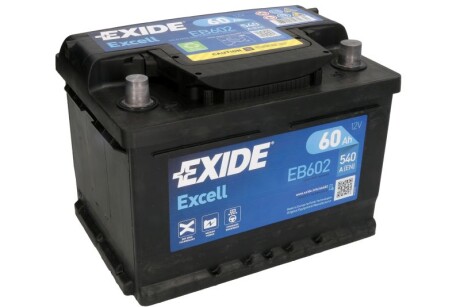 Стартерная батарея (аккумулятор) EXIDE EB602