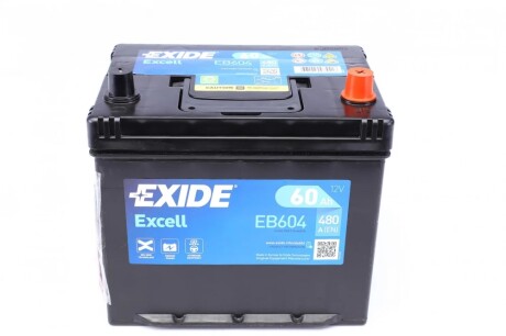 АКБ 6СТ-60 R+ (пт480) (необслуж) Asia EXCELL EXIDE EB604