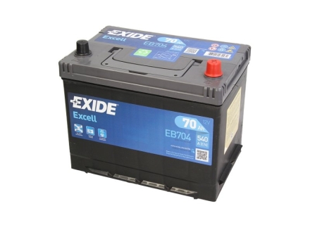 Стартерна батарея (акумулятор) EXIDE EB704 (фото 1)