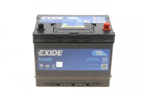 АКБ 6СТ-70 R+ (пт540) (необслуж) Asia EXCELL EXIDE EB704