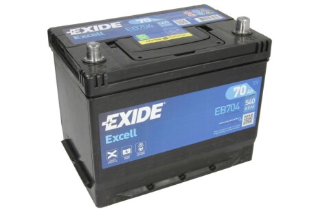 Стартерная батарея (аккумулятор) EXIDE EB704